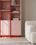 Duży regał na książki Lines 140 Rose | ITODI Duży regał na książki Lines 140 Rose | ITODI