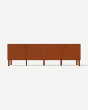 TV unit in Copper Brown with drawers – made to measure