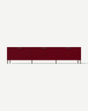 TV unit in Burgund with a flap front – made to measure