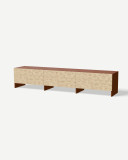 Szafka RTV w kolorze Ceglany Soft Grain V30 z frontem uchylnym – mebel na wymiar Szafka RTV w kolorze Ceglany Soft Grain V30 z frontem uchylnym – mebel na wymiar