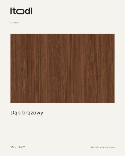 Próbka forniru – Dąb brązowy 15 × 10 cm