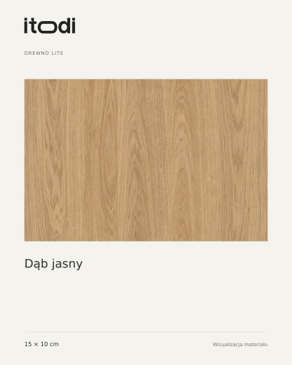 Próbka drewna litego – Dąb jasny 15 × 10 cm