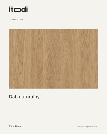 Próbka drewna litego – Dąb naturalny 15 × 10 cm