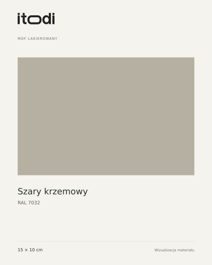 Próbka MDF lakierowanego – RAL 7032 Szary krzemowy 15 × 10 cm