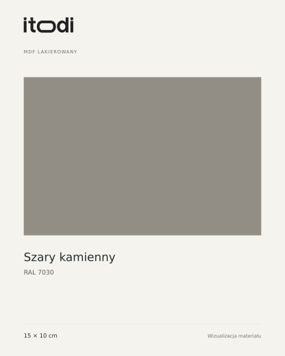 Próbka MDF lakierowanego – RAL 7030 Szary kamienny 15 × 10 cm
