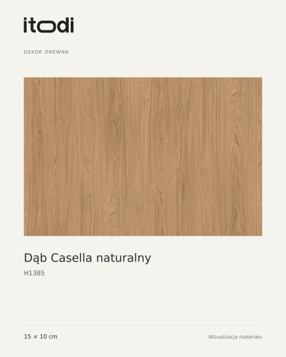 Próbka dekoru drewna – Dąb Casella naturalny H1385 15 × 10 cm