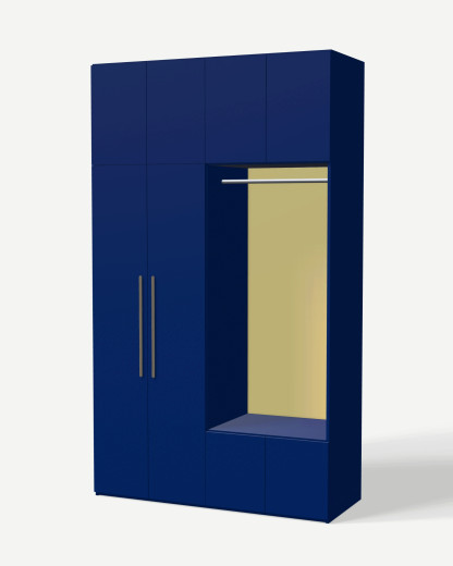 Szafa w kolorze Cobalt z półkami – mebel na wymiar