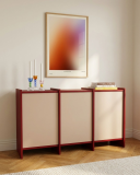 Sideboard in Burgund with doors – made to measure