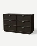 Sideboard in Czerń aksamitna with drawers – made to measure