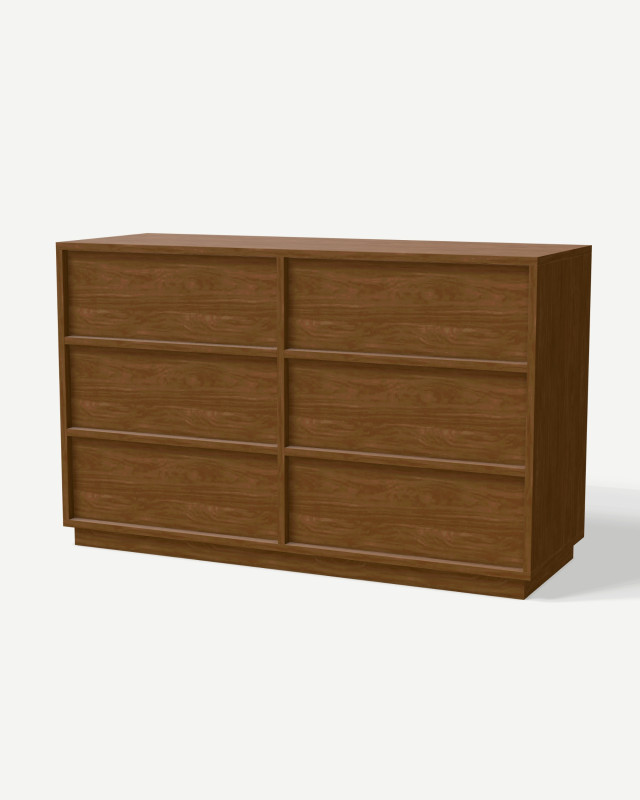 Sideboard in Orzech Lincoln decor with drawers – made to measure