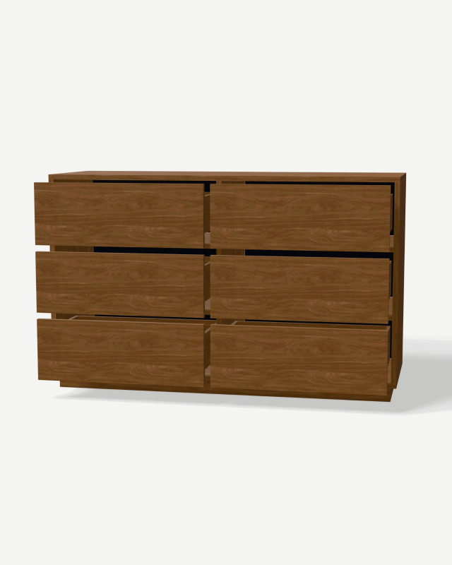 Sideboard in Orzech Lincoln decor with drawers – made to measure