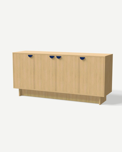Sideboard in Dąb Vicenza decor with doors – made to measure