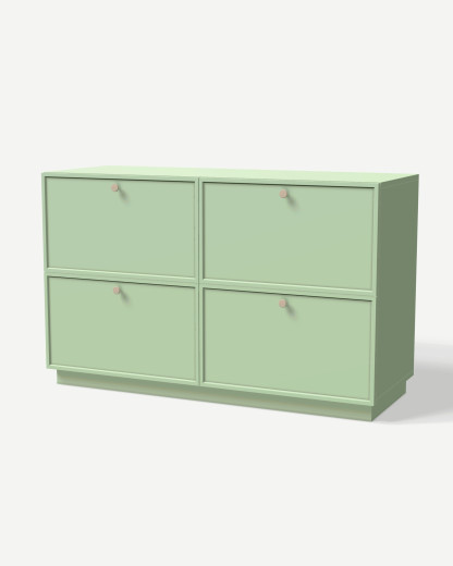 Komoda w kolorze Pastel Green z szufladami – mebel na wymiar