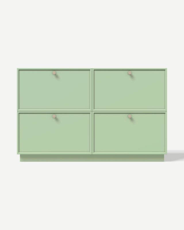 Komoda w kolorze Pastel Green z szufladami – mebel na wymiar