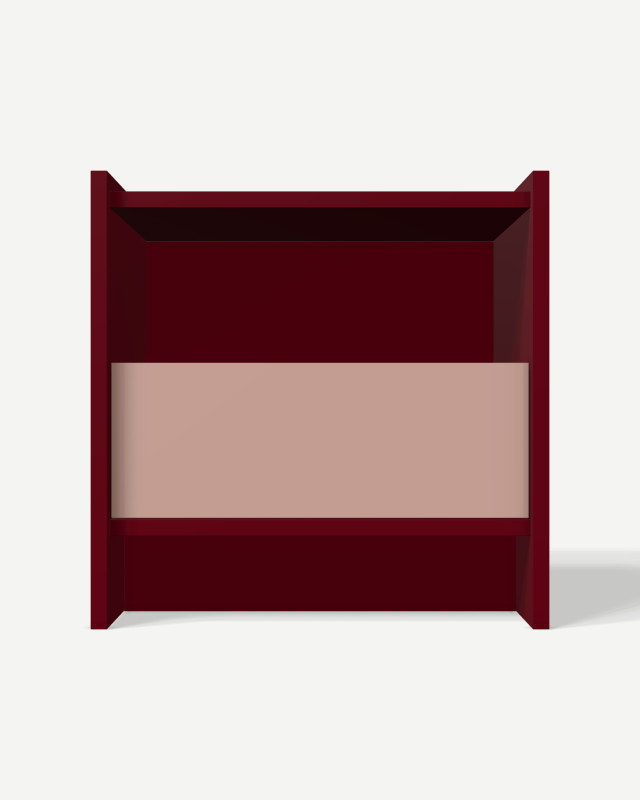 Sideboard in Burgund with drawers – made to measure