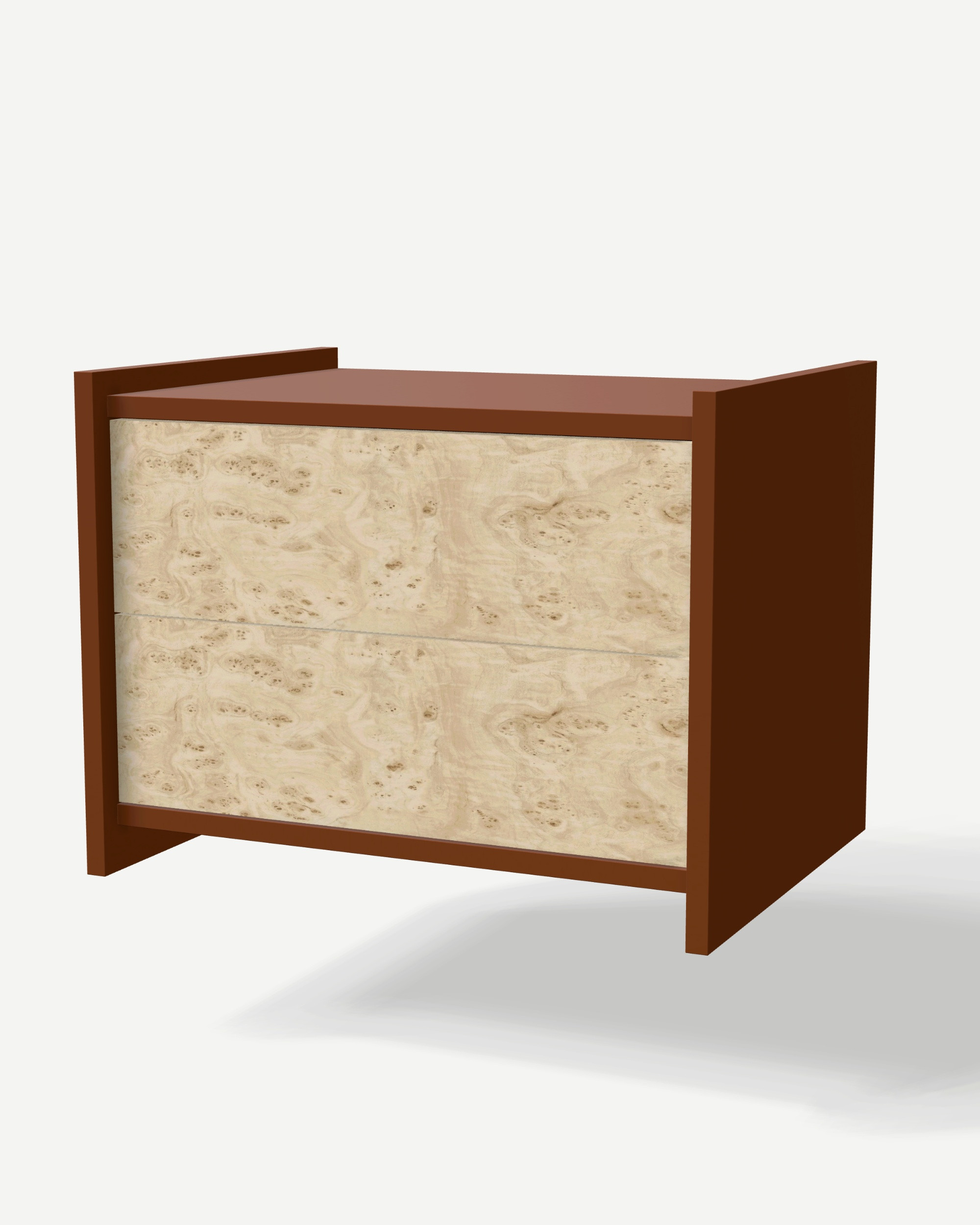 Szafka nocna w kolorze Ceglany Soft Grain V30 z szufladami – mebel na wymiar Szafka nocna w kolorze Ceglany Soft Grain V30 z szufladami – mebel na wymiar