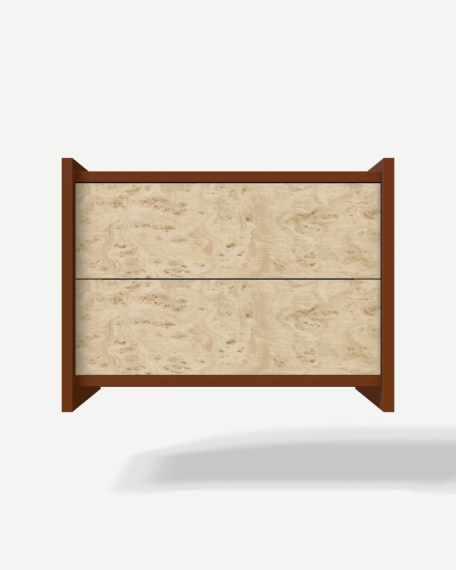 Szafka nocna w kolorze Ceglany Soft Grain V30 z szufladami – mebel na wymiar Szafka nocna w kolorze Ceglany Soft Grain V30 z szufladami – mebel na wymiar
