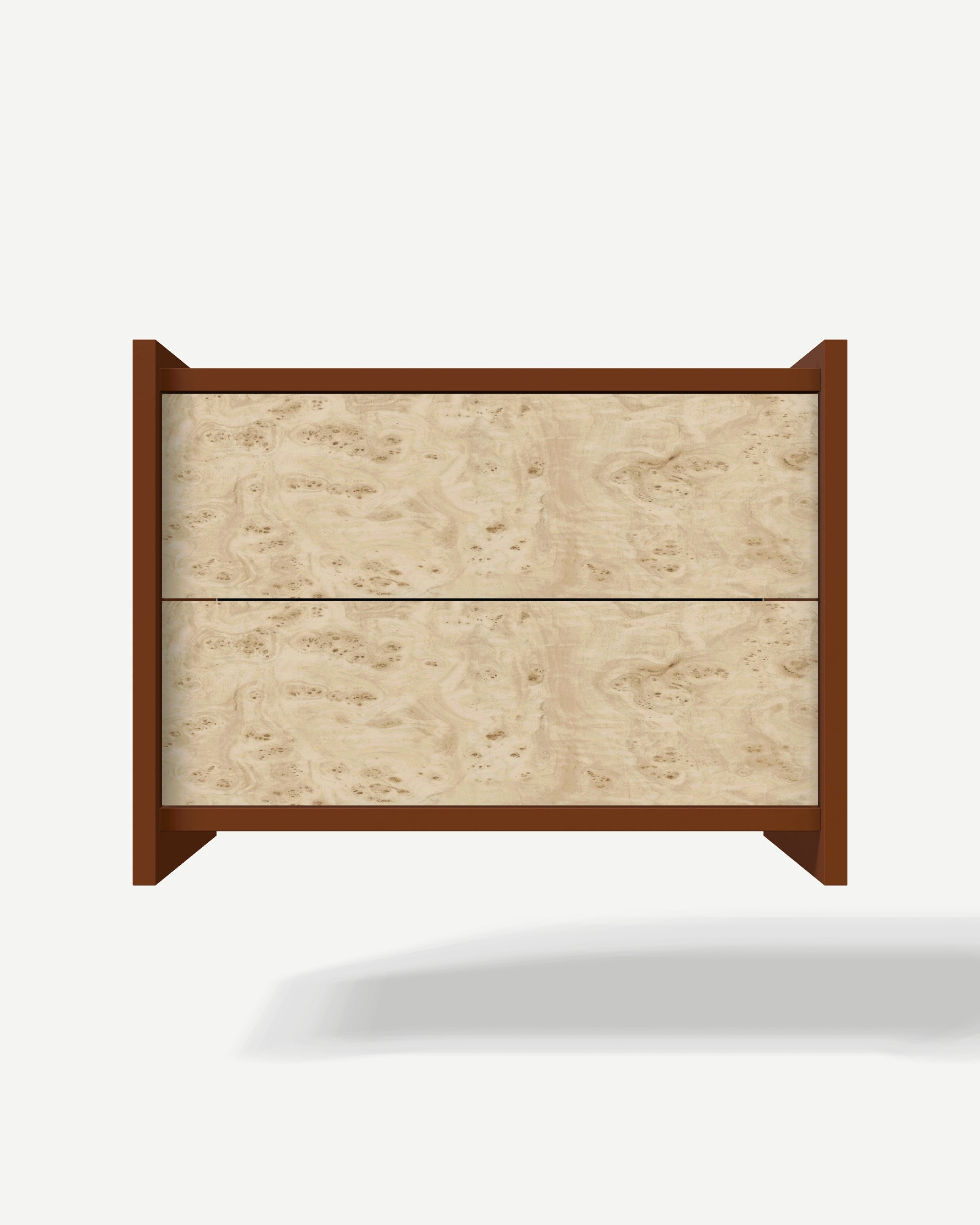 Szafka nocna w kolorze Ceglany Soft Grain V30 z szufladami – mebel na wymiar Szafka nocna w kolorze Ceglany Soft Grain V30 z szufladami – mebel na wymiar