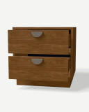 Bedside table in Orzech Lincoln decor with drawers – made to measure