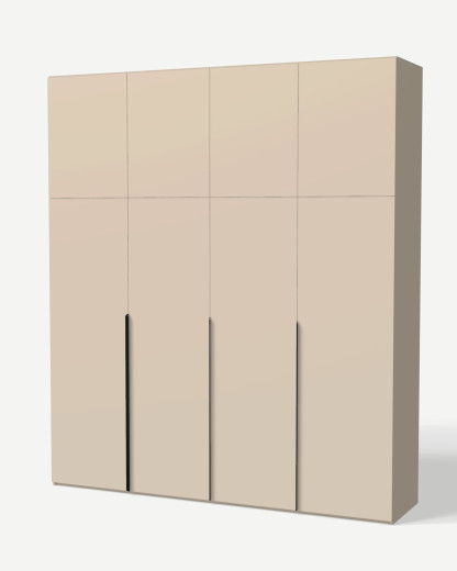 Wardrobe in Kaszmir with hanging rails and shelves – made to measure