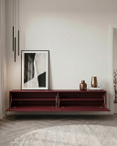 Szafka RTV wisząca z gładkimi frontami Szafka RTV wisząca z gładkimi frontami